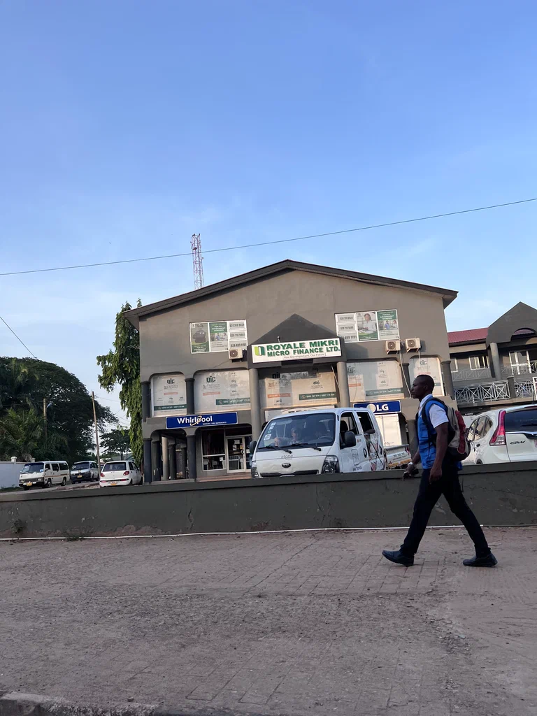 Royale Mikri founder with clients